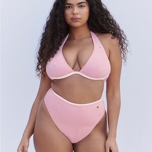 NWOT Frankie’s Bikini x Victorias Secret Collab Pink Underwire Bikini